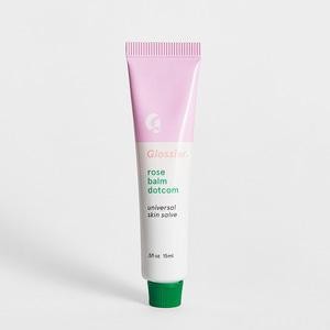 Glossier Rose Balm Dotcom, Natural hydrating skin salve, .5 fl oz, long-lasting skin balm that smells like fully bloomed freshly cut roses | Glossier
