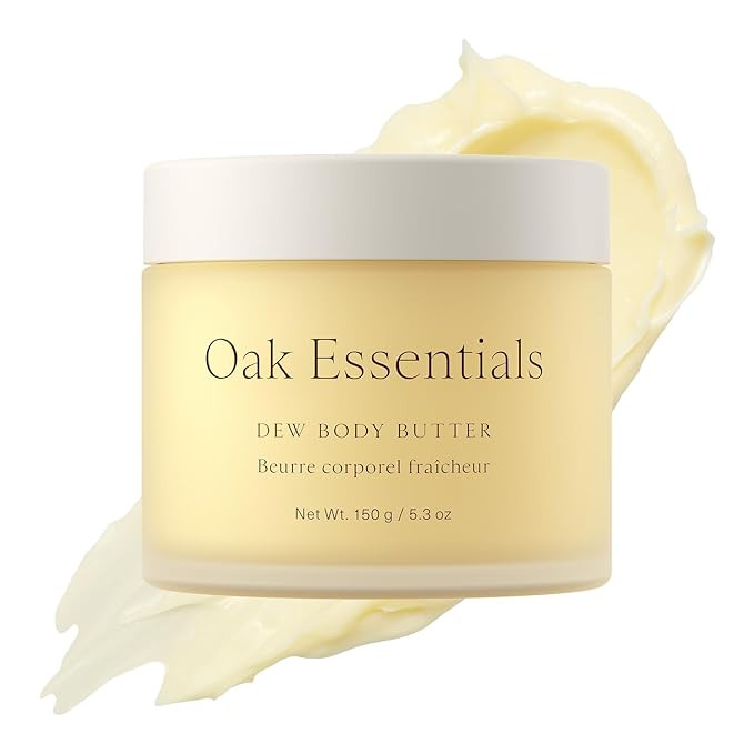 Oak Essentials Dew Body Butter | Rich, Whipped Body Moisturizer for Dry & Crepey Skin | Visible H... | Amazon (US)