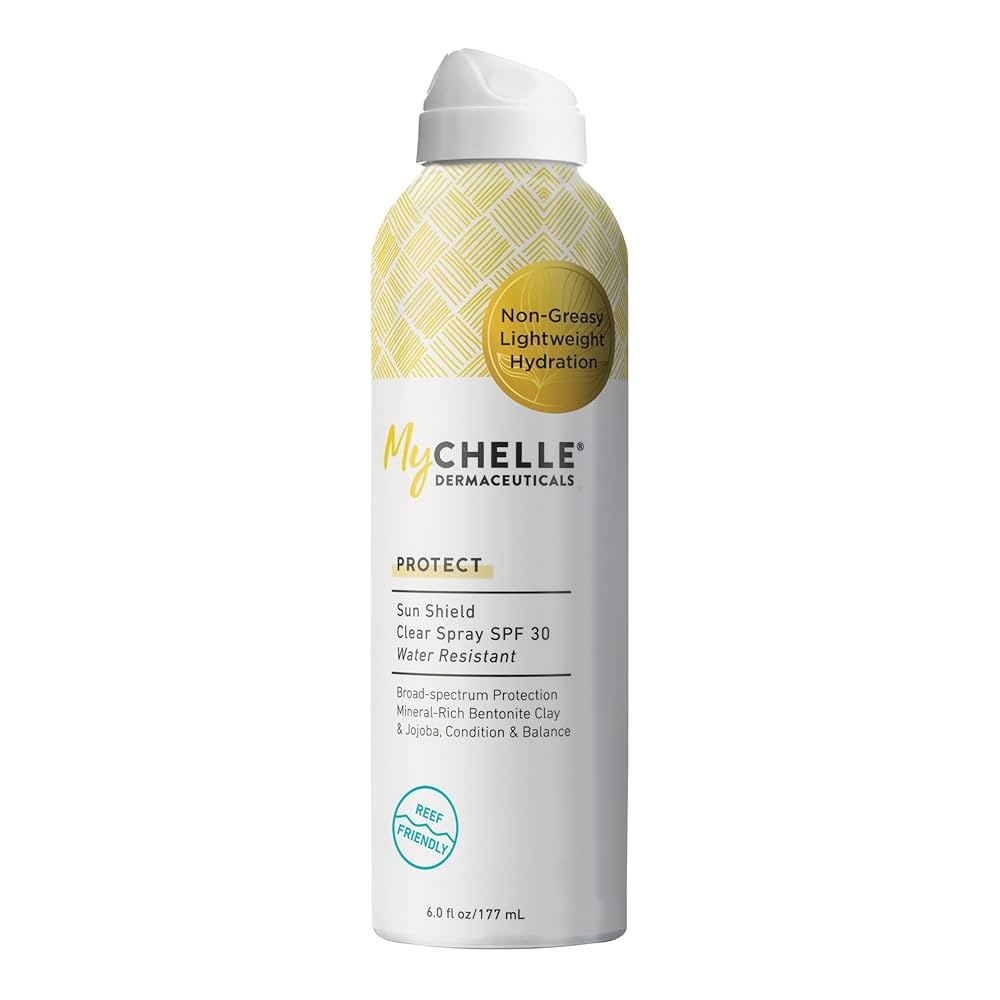 MyChelle Dermaceuticals Sun Shield Clear Spray SPF 30 (6 Fl Oz) - Liquid Zinc Sunscreen Spray wit... | Amazon (US)