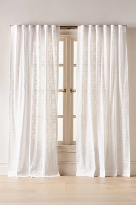 Cotton Eyelet Embroidered Sheer Curtain | Anthropologie (US)