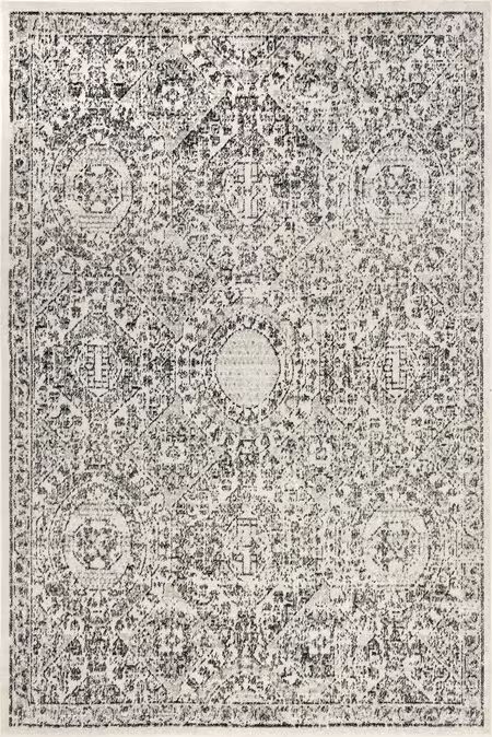 Gray Honeycomb Labyrinth 12' x 18' Area Rug | Rugs USA