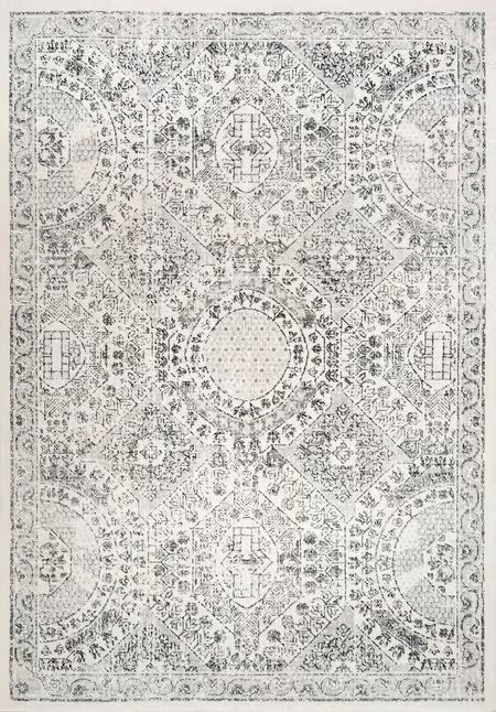 Grey Honeycomb Labyrinth 10' x 13' Area Rug | Rugs USA