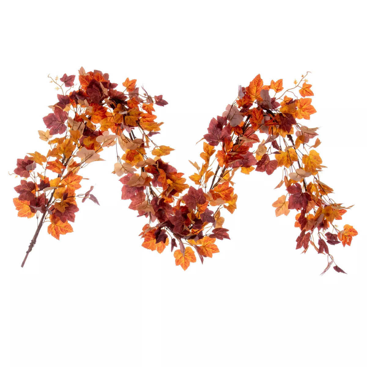 Vickerman 60" Artificial Orange Fall Maple Leaf Garland | Target