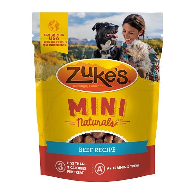 ZUKE'S Mini Naturals Beef Recipe Dog Treats, 6-oz bag - Chewy.com | Chewy.com