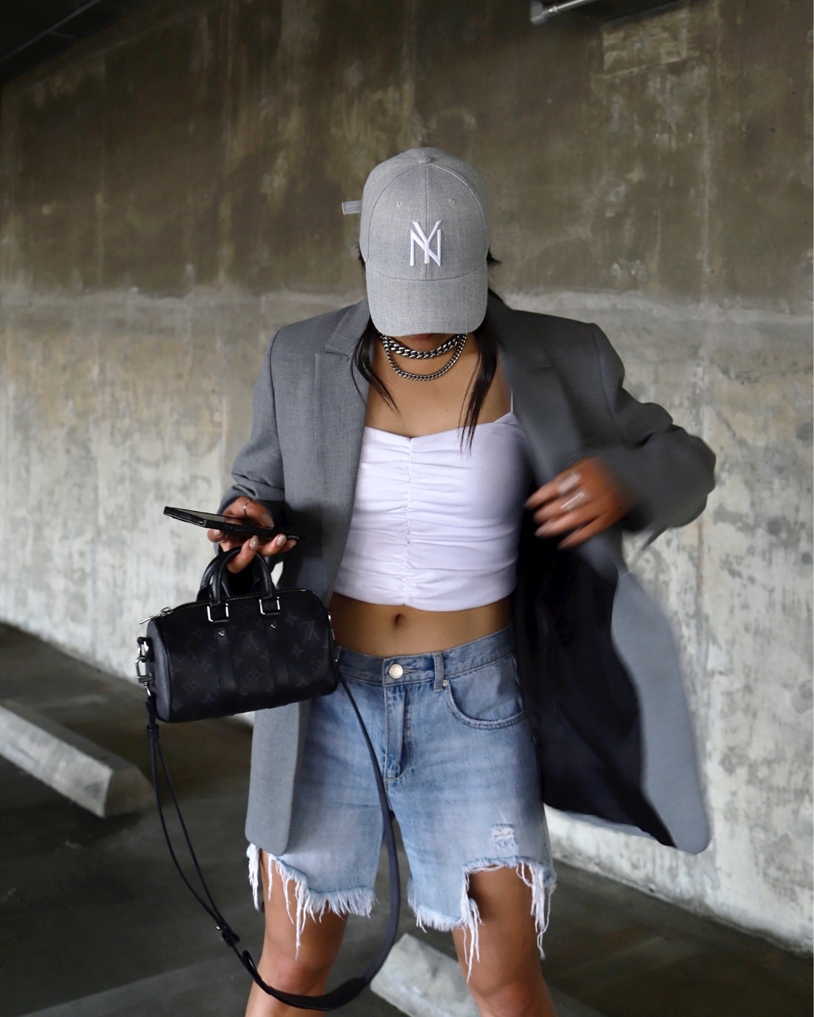 Denim shorts on repeat 