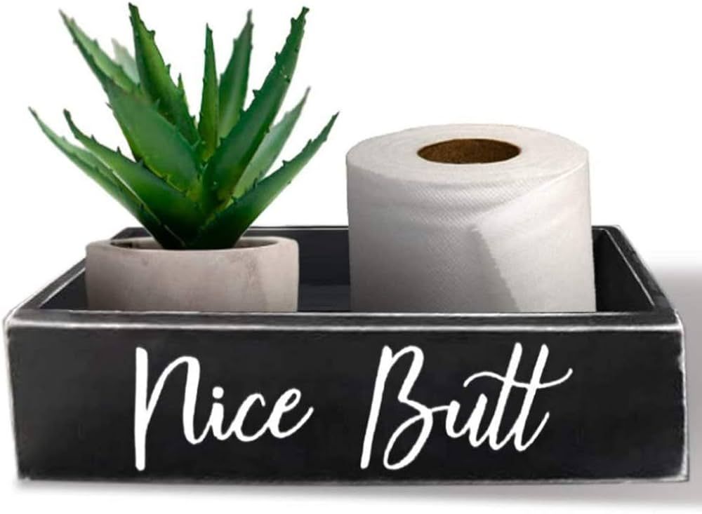 Double Sided Nice Butt Bathroom Decor Box with Free Sign | Nice Butt Bathroom Decor | Hello Sweet... | Amazon (US)