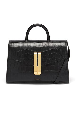 DeMellier London Midi Montreal Bag in Black Croc Effect from Revolve.com | Revolve Clothing (Global)