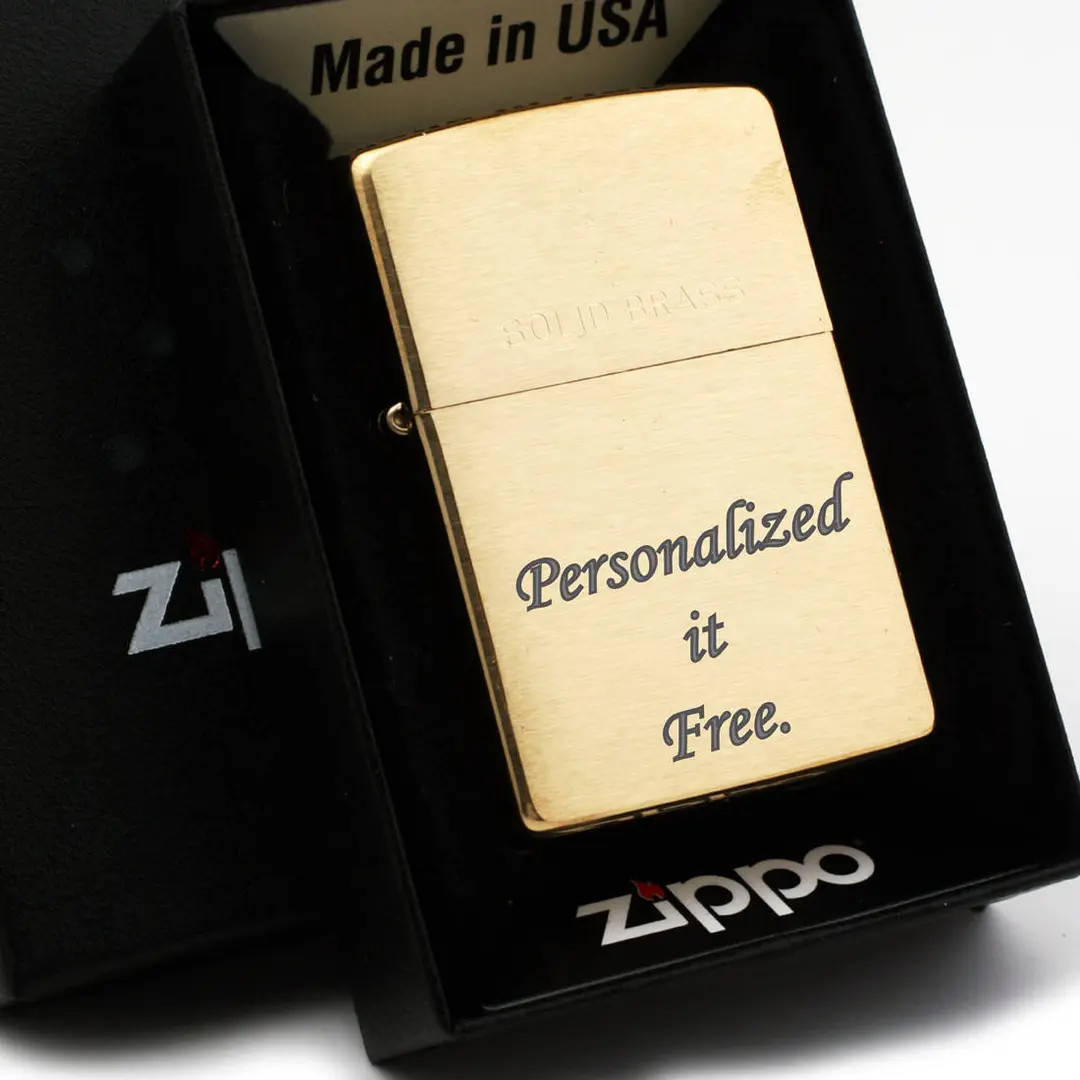 Personalized Brass Zippo Lighter: Engraved Gift for Groomsmen Boy Friend | Etsy (US)