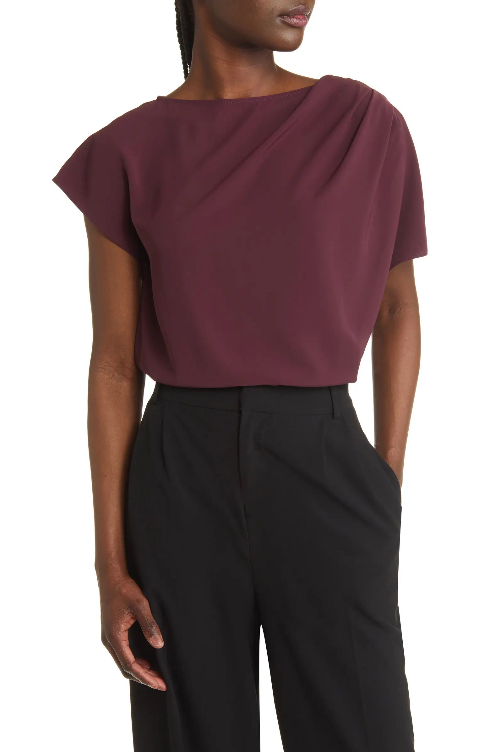 Pleat Shoulder Top | Nordstrom