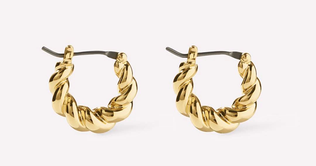 Twisted Hoop Earrings - Paris Small | Ana Luisa