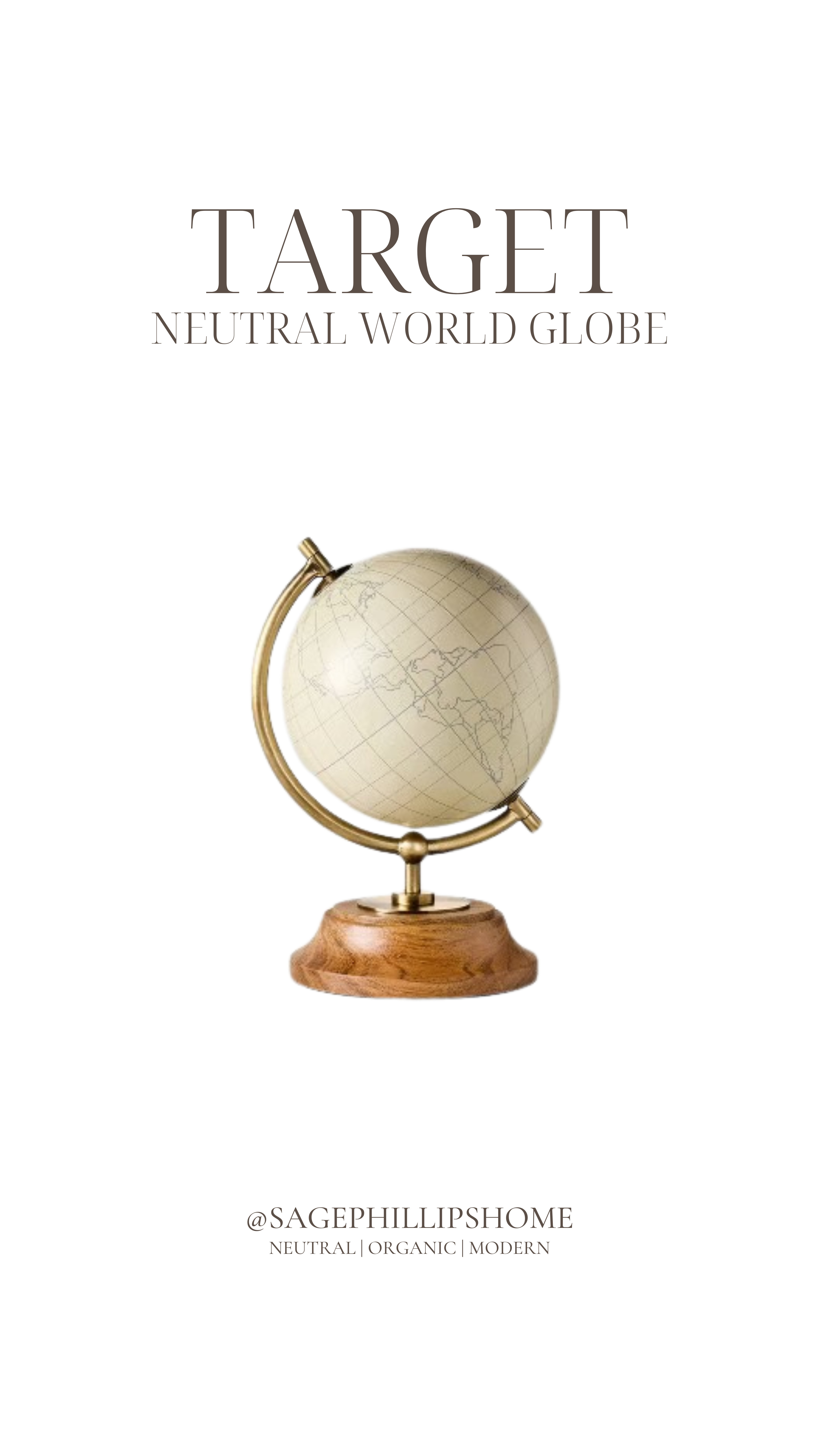 Such a beautiful blend of classic and earthy. I love how muted and neutral this globe is, it adds interest without introducing extra color. It fits perfectly into an organic modern space and feels more like decor than an educational piece.

Styling tip: Style it next to stacked books or a framed print to balance the shape and keep it from feeling too formal. 

 #LTKsale #LTKhome #LTKstyletip