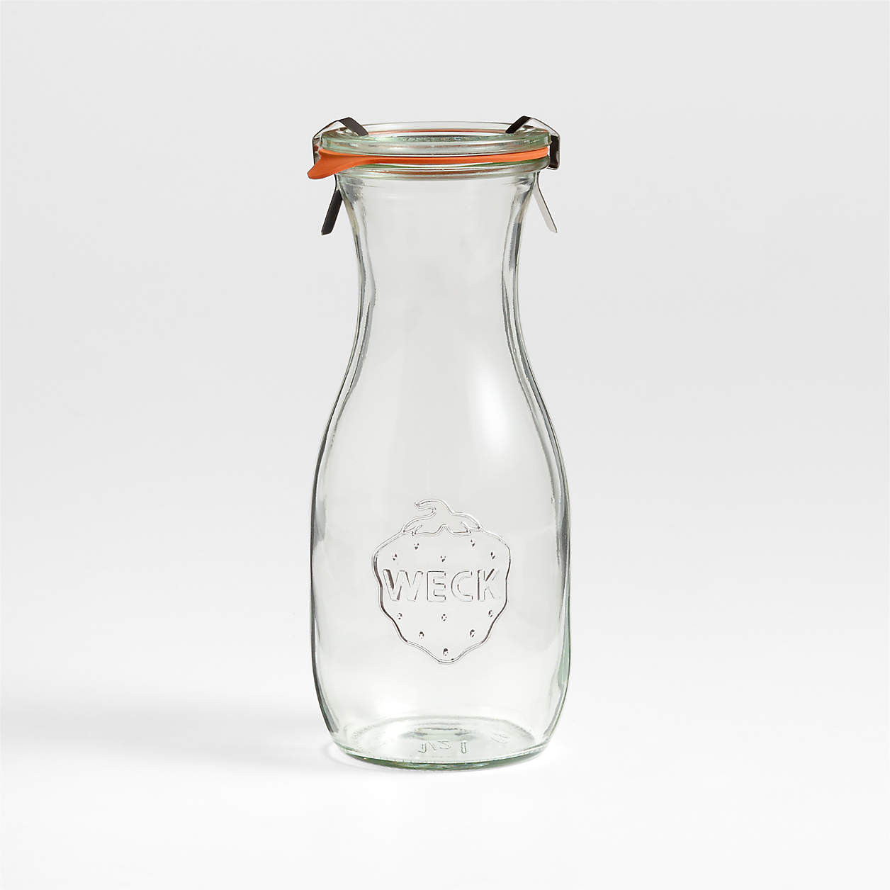 Weck 17.9-oz. Glass Juice Jar + Reviews | Crate & Barrel | Crate & Barrel