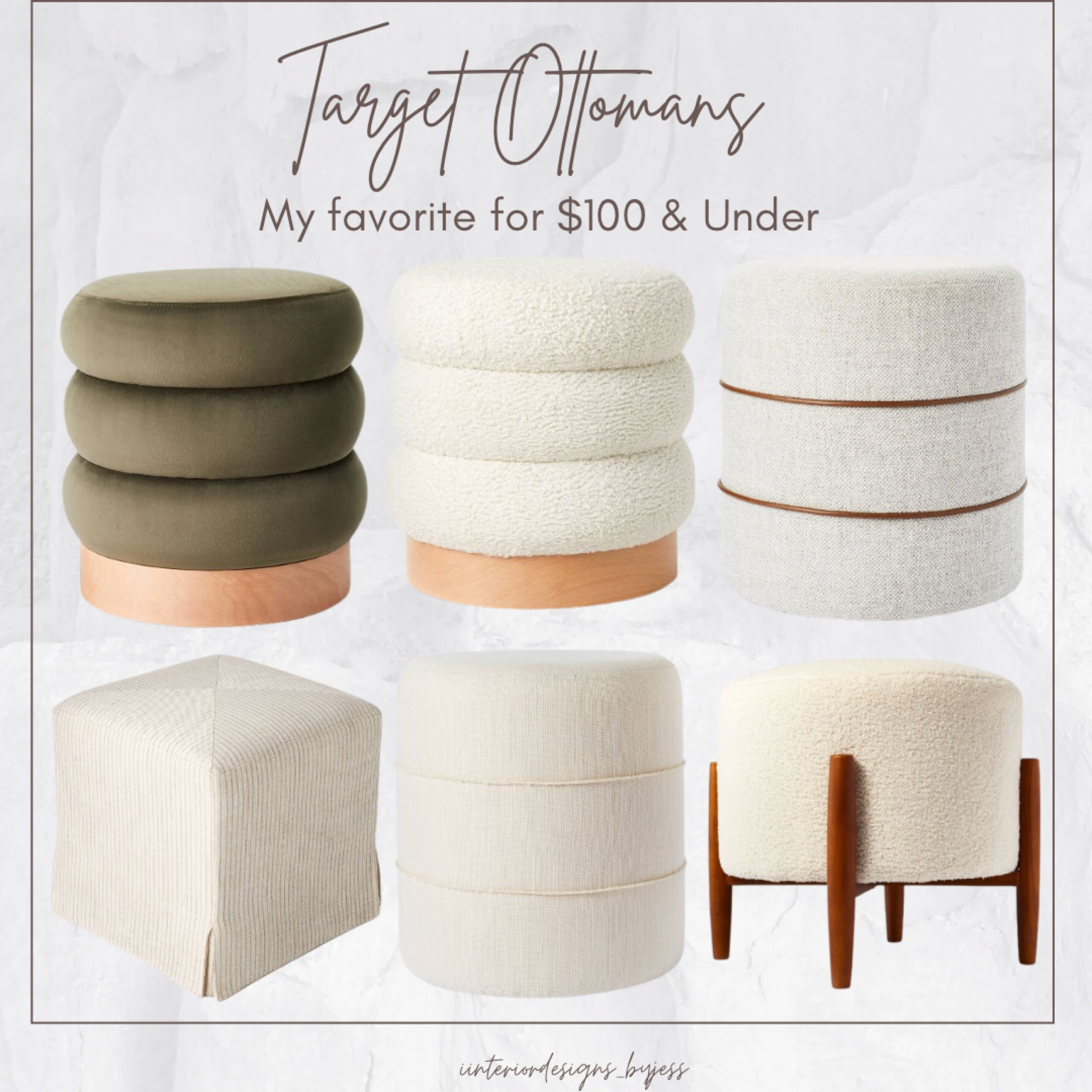 My favorite target ottomans $100 and under

#LTKunder100 #LTKhome #LTKstyletip