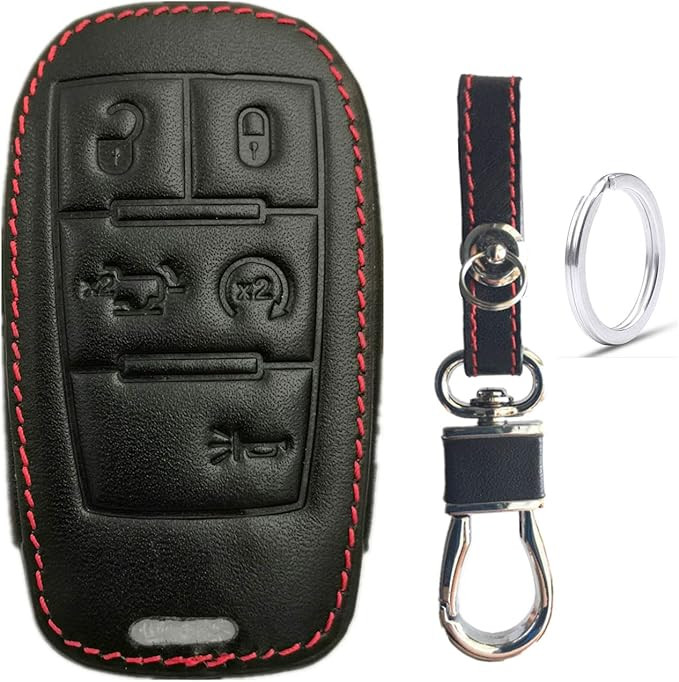 KAWIHEN Leather Key Fob Case Cover Compatible with for 2019 2020 2021 RAM 2500 3500 4500 5500 Tru... | Amazon (US)