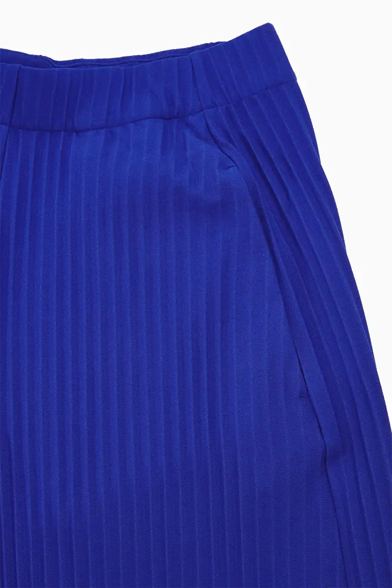 PLEATED ELASTICATED PANTS - BRIGHT BLUE - Trousers - COS | COS (US)
