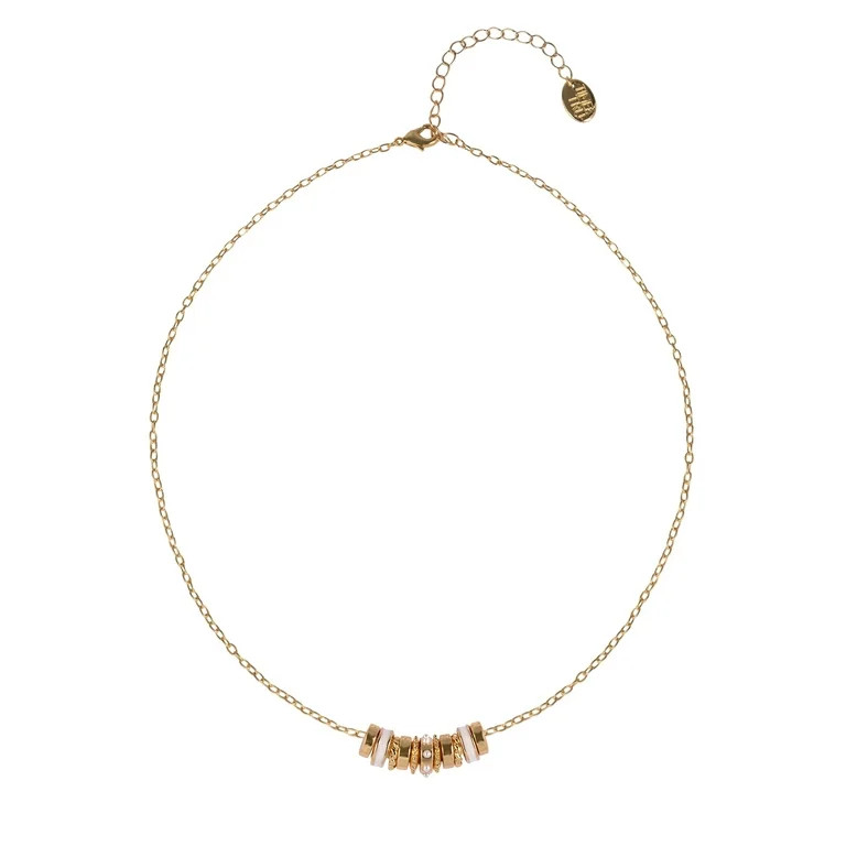 Time and Tru Goldtone Chain with Pearl Birthstone "June" Necklace | Walmart (US)