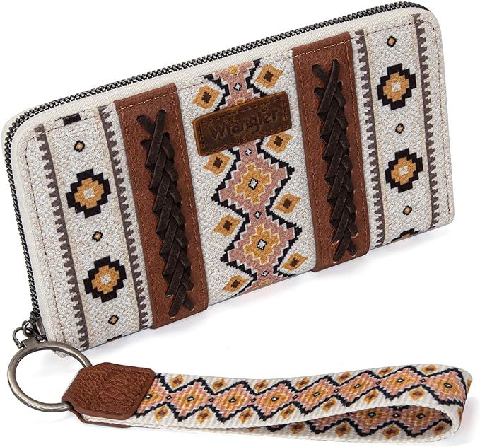 Montana West × Wrangler Wristlet Western Wallet Boho Aztec Credit Card Holder for Women WG2202-W... | Amazon (US)