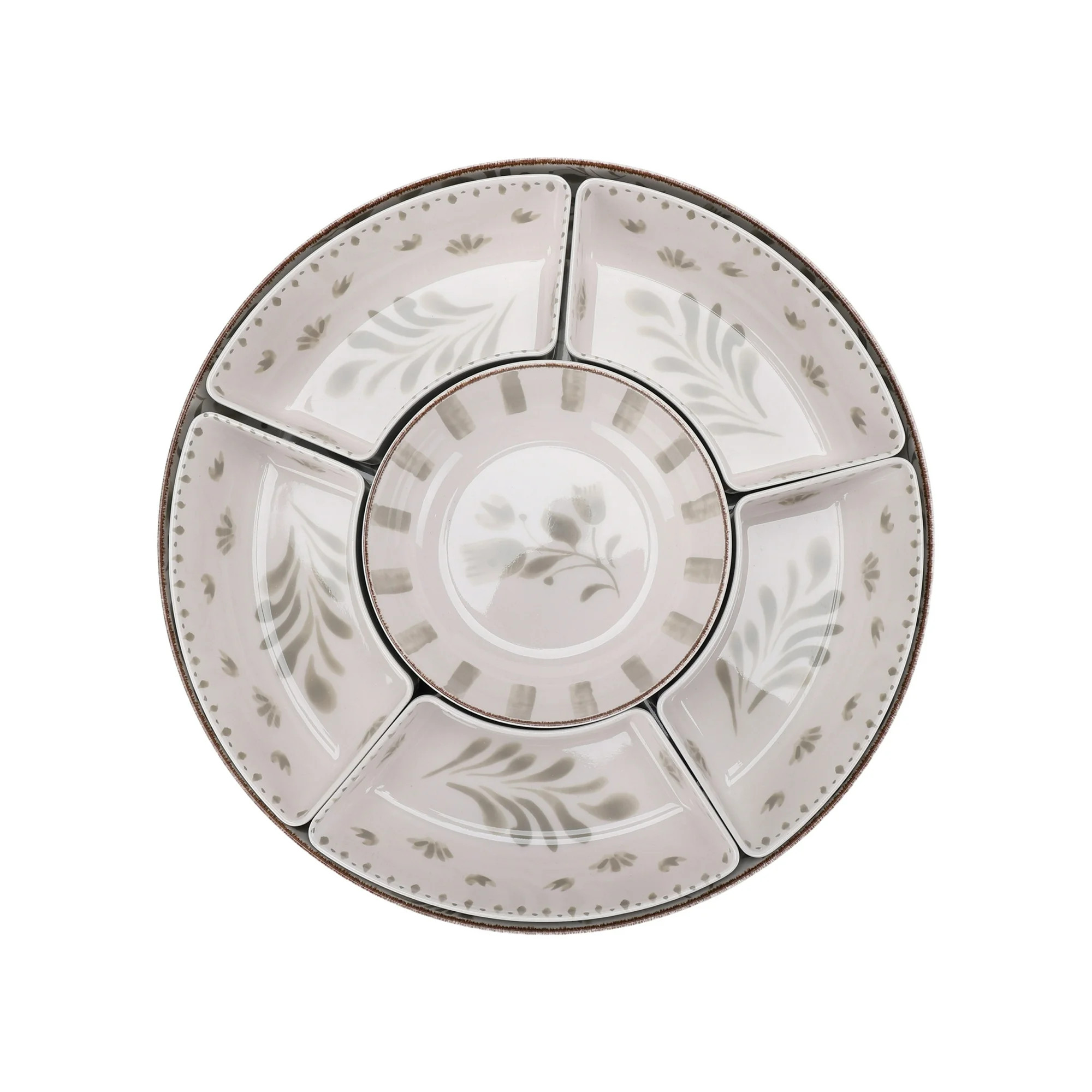 Better Homes & Gardens Bamboo Melamine Chip and Dip Tray, Grey - Walmart.com | Walmart (US)