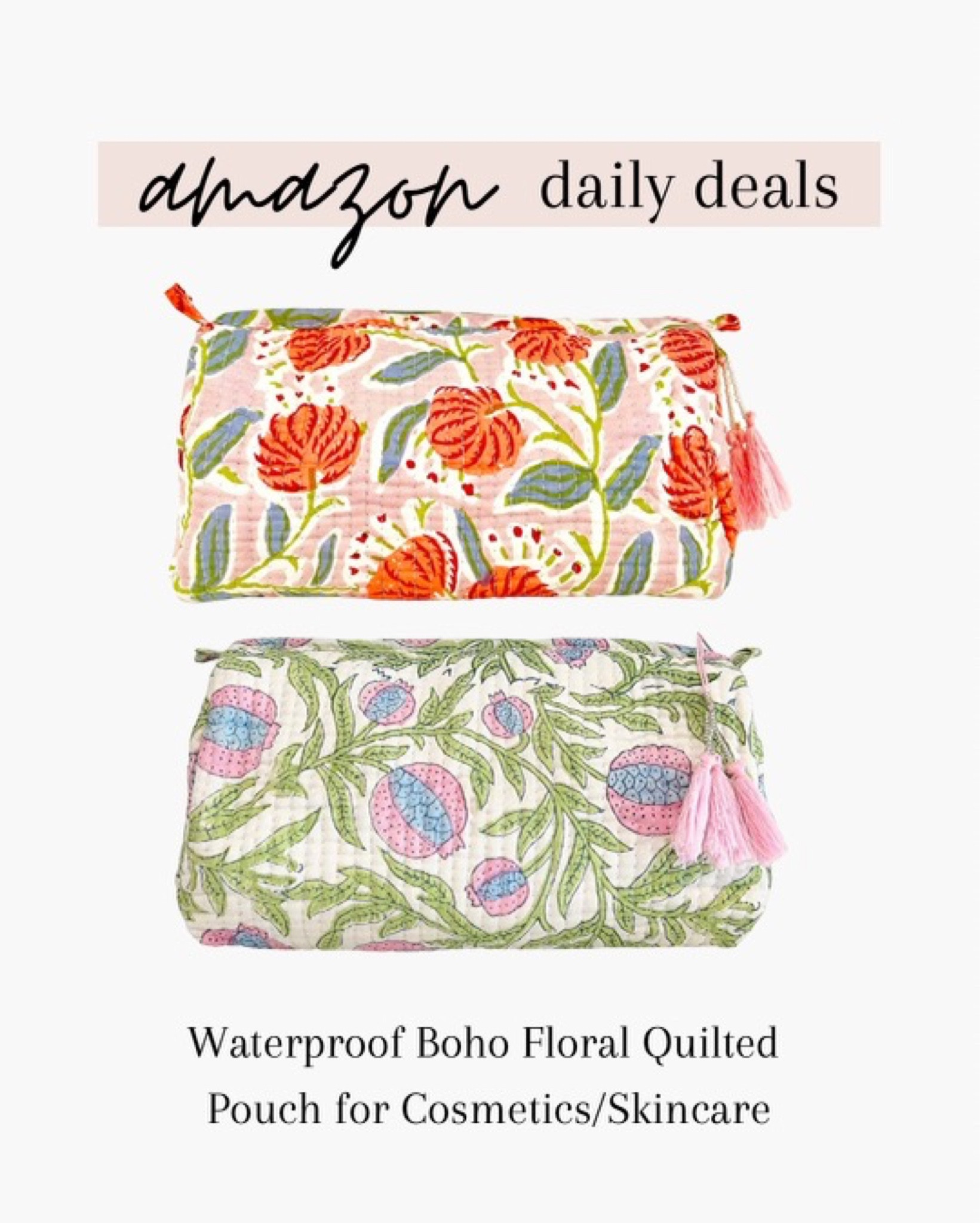 Block Print Designer Toiletry Bag … curated on LTK