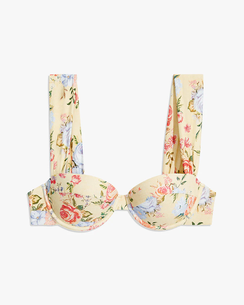 Claudia Vintage Drapes Bikini Top | We Wore What