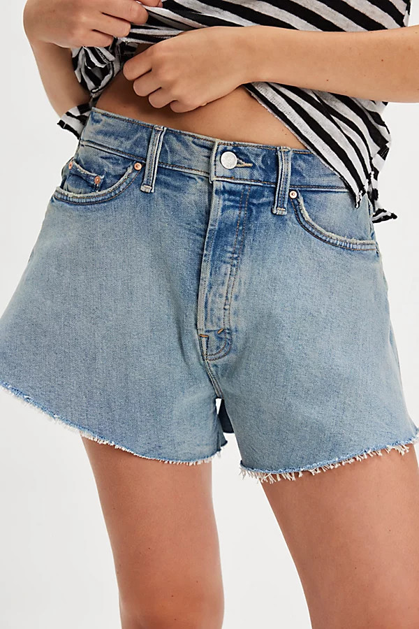 MOTHER The Flutter Short Fray Shorts | Free People (Global - UK&FR Excluded)