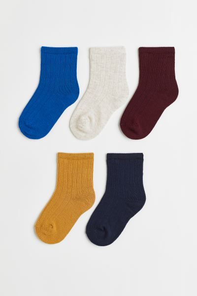 5-pack Knit Socks | H&M (US + CA)