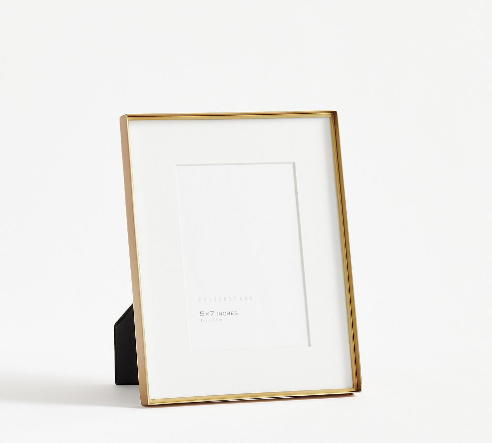 Pottery Barn Stowe brass 8x10 frame