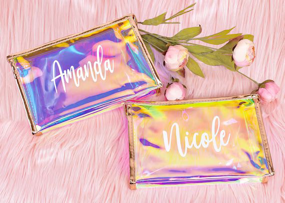 Personalized Bridesmaid MakeUp Bags - Personalized Bridesmaid Gift  - Bridesmaid Gift Ideas - Cos... | Etsy (US)