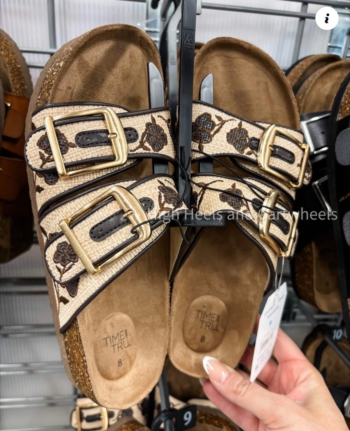 These are one of Walmart's most popular sandals! And we LOVE this print.