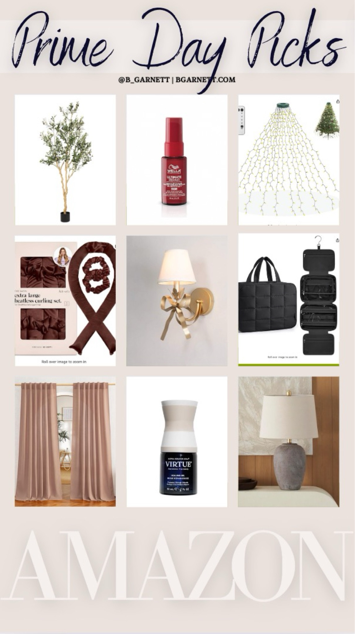 Unapologetic Prime Day picks after a long week of big sales

Just shopping for little things 

Curtains | hair oil | virtue oil | wella | heatless curler | travel essential | home decor | lamps | lighting | Christmas decor 

#LTKFindsUnder50 #LTKBeauty #LTKSaleAlert