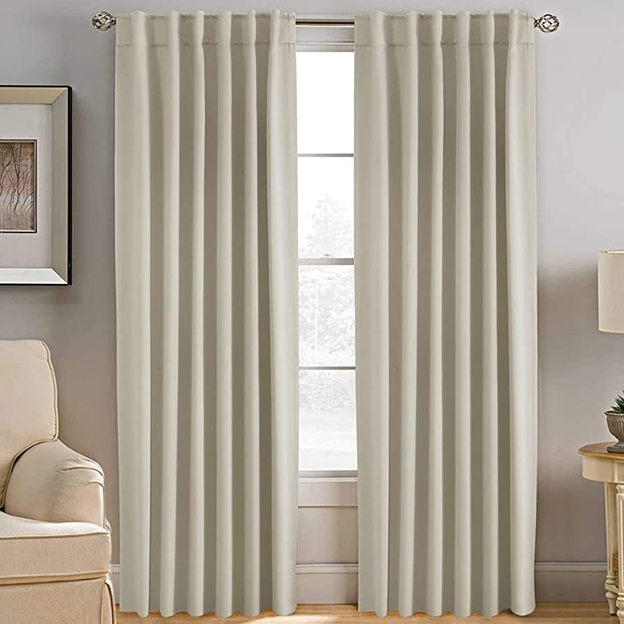 H.VERSAILTEX Blackout Curtains Thermal Insulated Window Treatment Panels Room Darkening Blackout ... | Amazon (US)