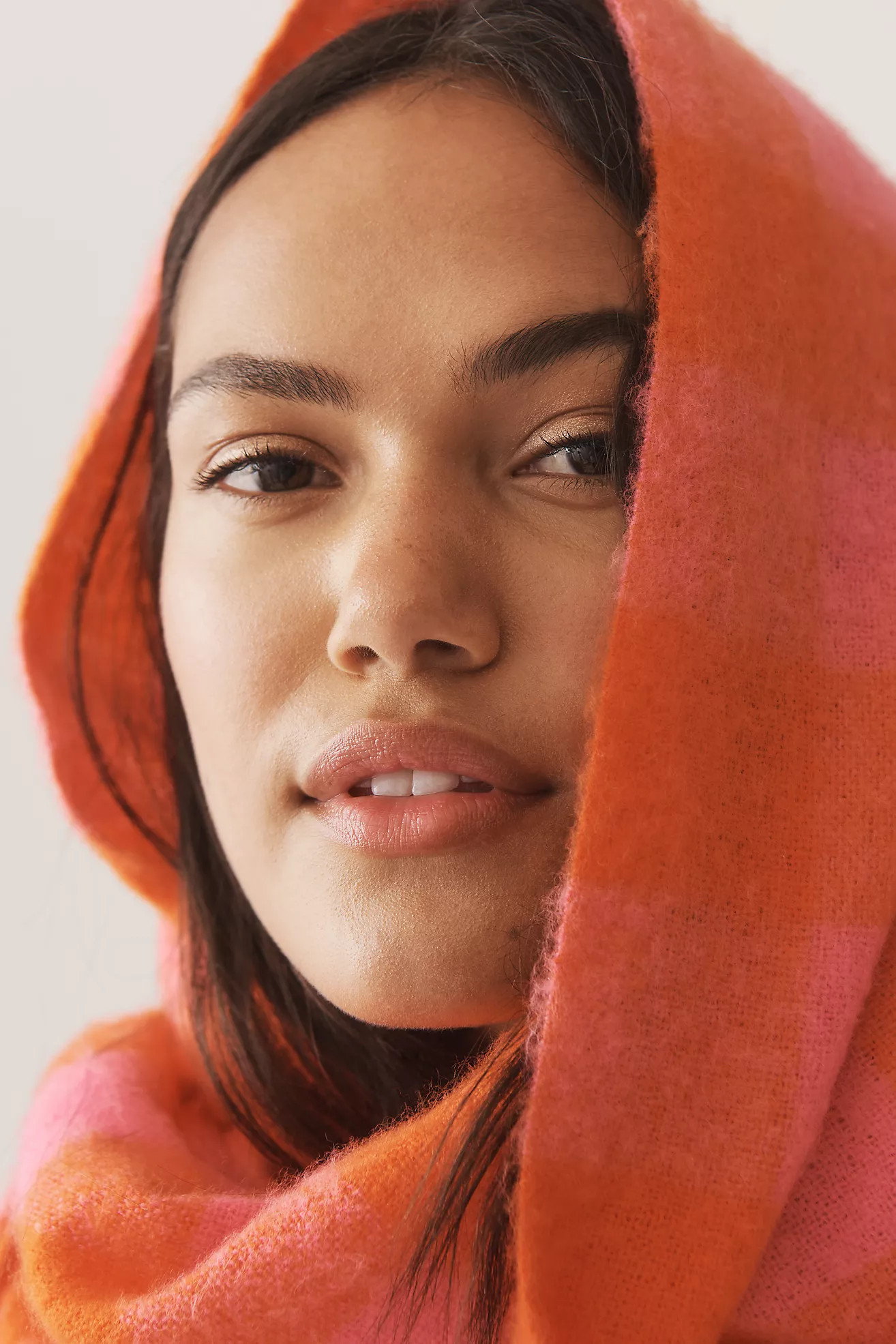 Maeve Brushed Gingham Scarf | Anthropologie (US)