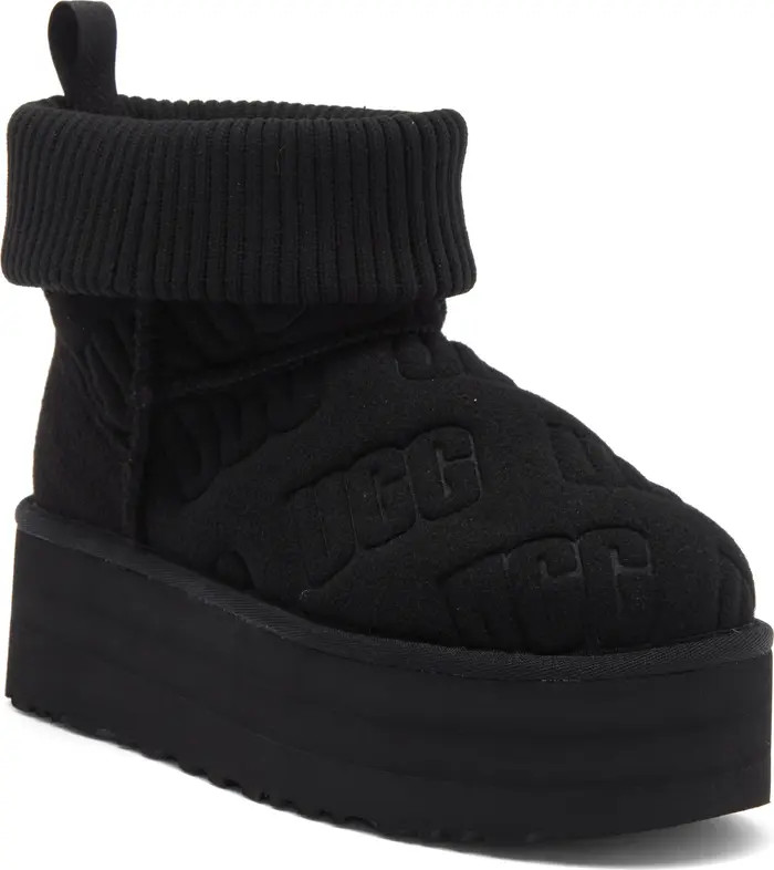 Classic Mini Platform Felted Boot (Women) | Nordstrom Rack