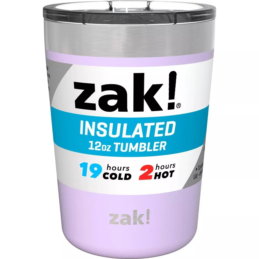 Zak! Designs 20oz Double Wall Stainless Steel Latah Tumbler - Violet