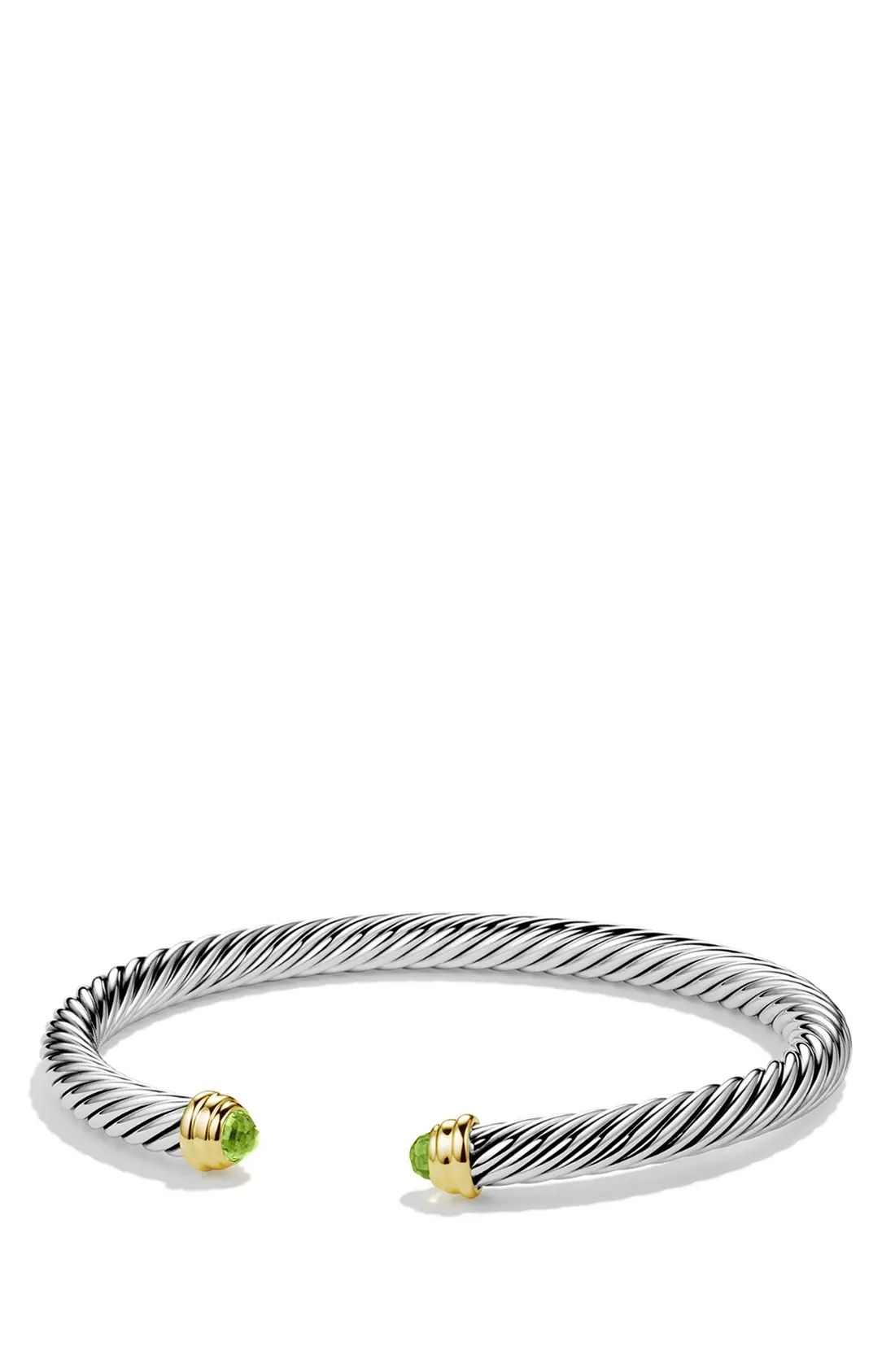 David Yurman Cable Classics Bracelet with Semiprecious Stones & 14K Gold, 5mm | Nordstrom