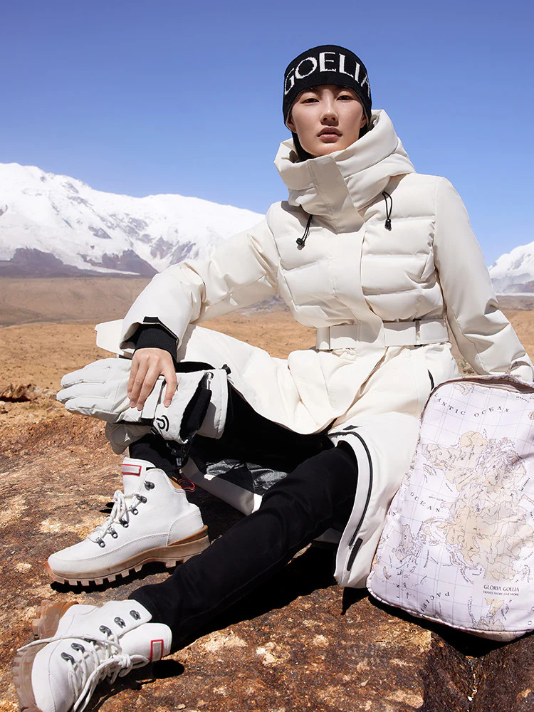 Long Hooded Goose Down Garment | GOELIA