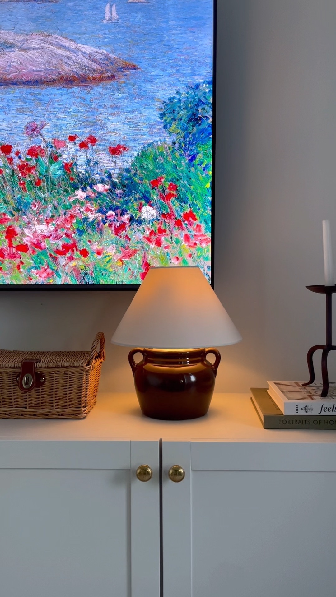 DIY Vase to lamp using a battery operated light bulb! #thriftflip #diylamp 

#LTKhome