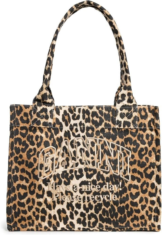 Ganni Women's Large Easy Shopper Print Tote | Amazon (US)