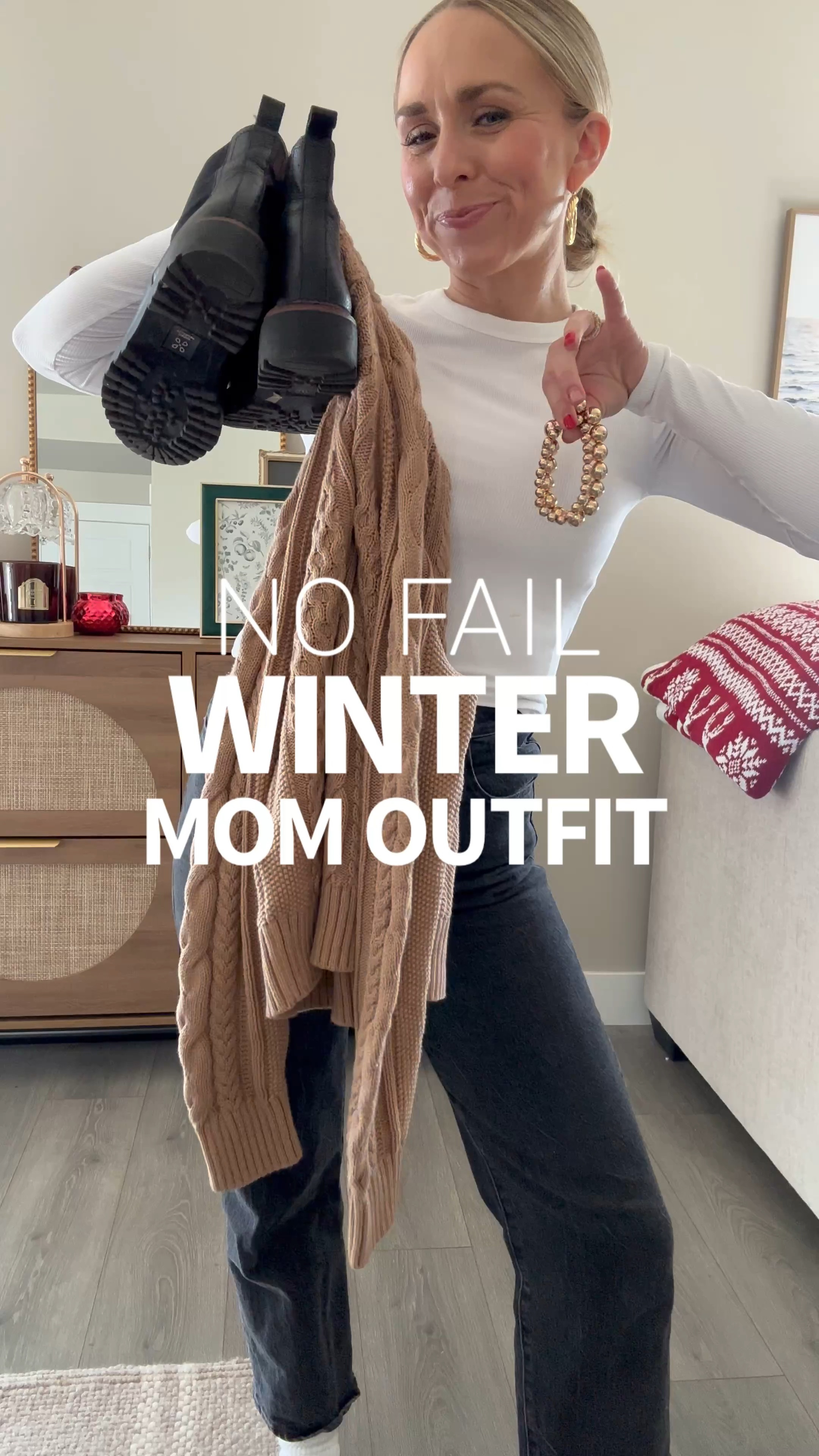 No fail winter mom outfit!

Sweater is a FAVORITE and on major sale right now. Not itchy or hot at all! I sized up to a medium.

Jeans are another fave! They are such a nice fit and on sale! True to size.

Boots! The best of the best. On sale and true to size!

Everything is linked! Let me know if you have any questions at all!

#LTKSeasonal #LTKCyberWeek #LTKHoliday