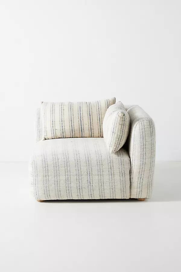 Boro Stripe Kori Modular Corner Chair By Anthropologie in Blue | Anthropologie (US)