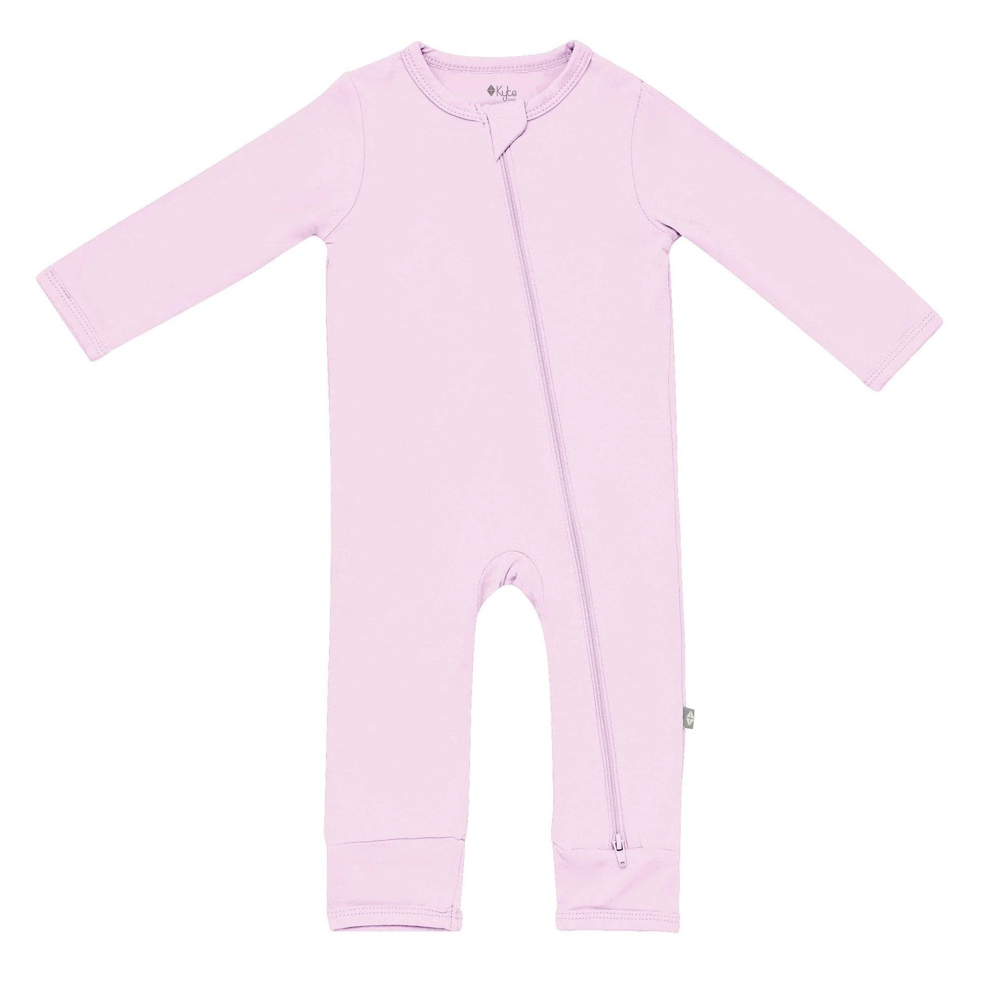Zippered Romper in Mauve | Kyte BABY