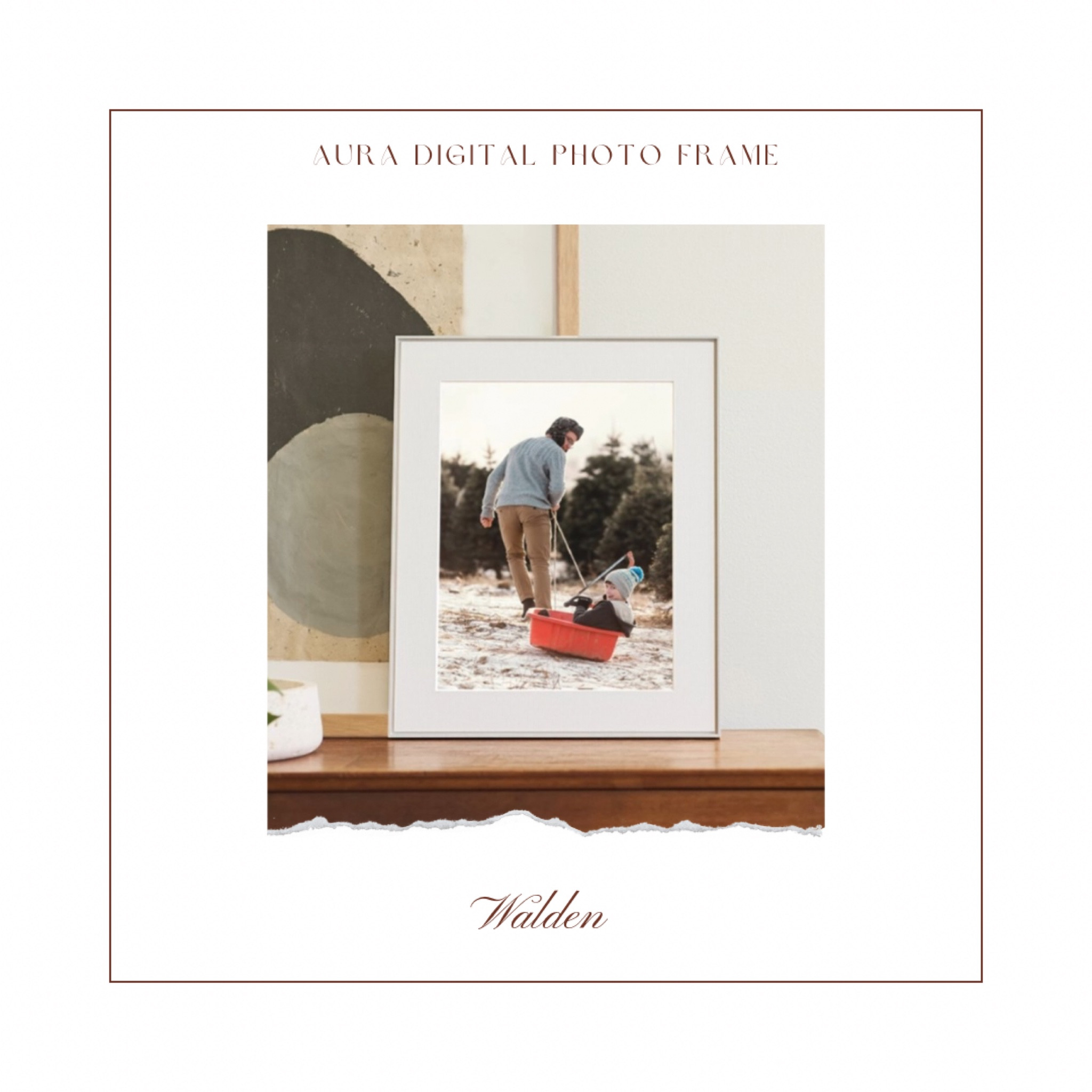 The perfect gift that anyone could love and enjoy! Use code WALDEN35 through this link for $35 OFF the Walden 15" digital photo frame. #ad #aurapartner