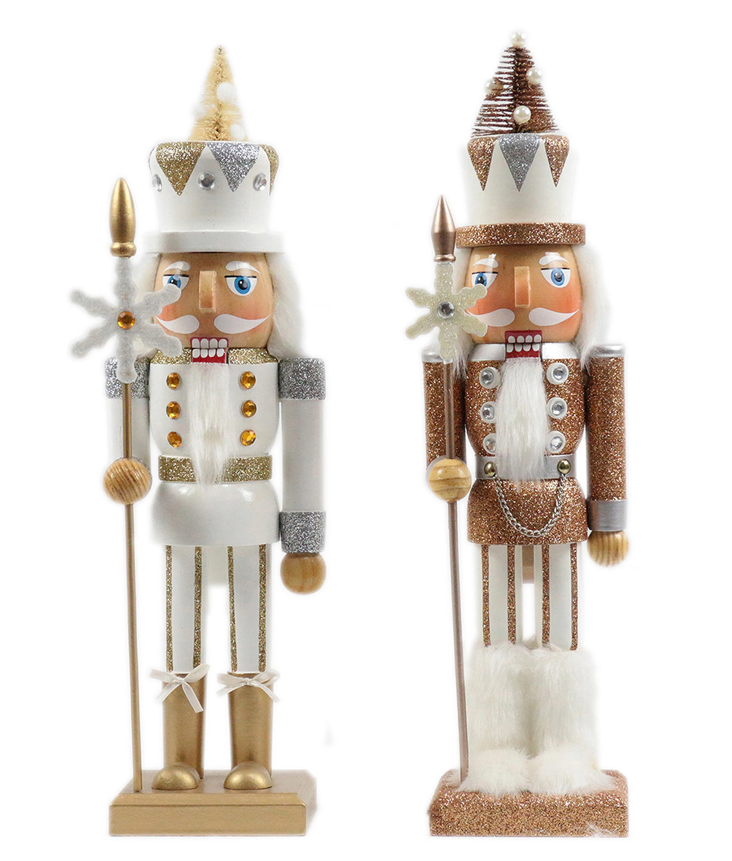 2 Piece Snowflake Soldier Nutcracker Set | Wayfair North America