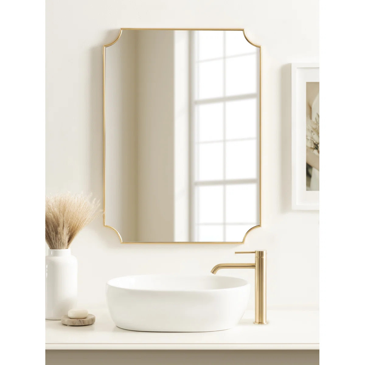 Avani Wood Flat Mirror | Wayfair North America