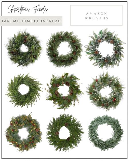 AMAZON HOLIDAY FINDS - Christmas wreath, Christmas decor, holiday decor, wreath, cedar wreath, Norfolk wreath, pine wreath, Christmas front porch , amazon Christmas, amazon home, amazon finds 

#LTKfindsunder100 #LTKhome #LTKHoliday