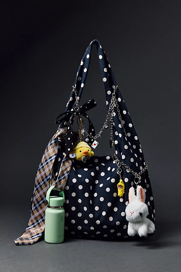 Kimchi Blue Polka Dot Everyday Tote Bag in Black, Women's at Urban Outfitters | Urban Outfitters (US and RoW)