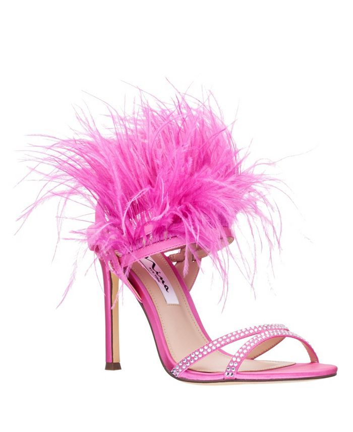 Nina Women's Dalva Feather Dress Sandals & Reviews - Evening & Wedding - Shoes - Macy's | Macys (US)
