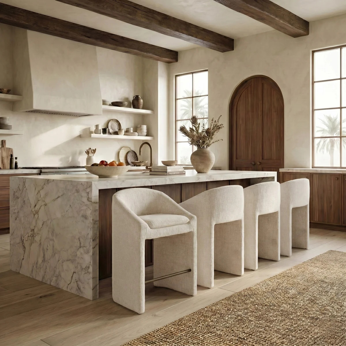Oshawa Upholstered Chenille Bar and Counter Stool | Wayfair North America