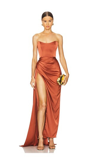 Bita Gown in Auburn | Revolve Clothing (Global)