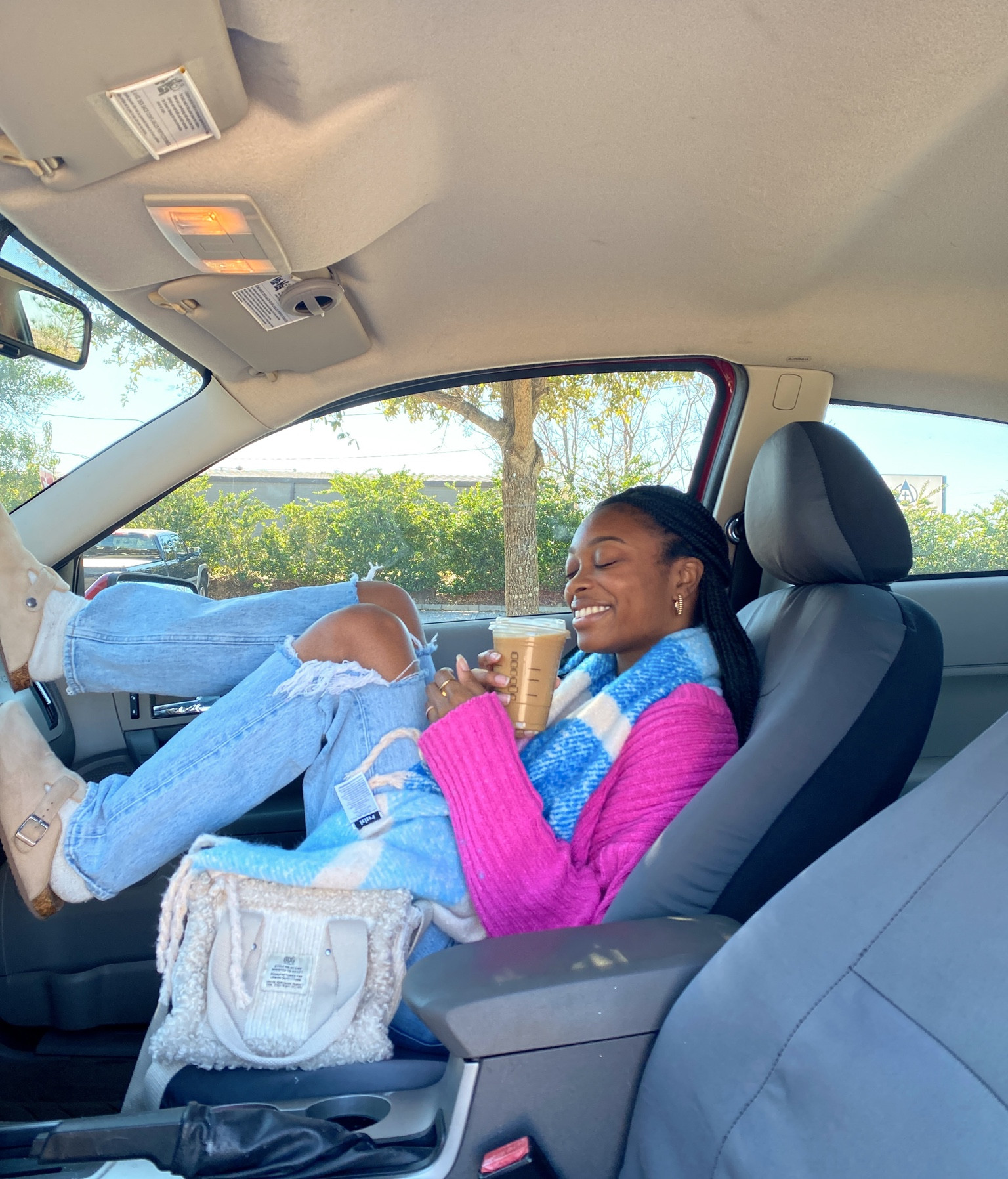 Winter outfit, scarf outfit, Birkenstock aesthetic, Marc Jacobs tote dupe, winter outfit aesthetic 

#LTKSeasonal #LTKFind #LTKfit